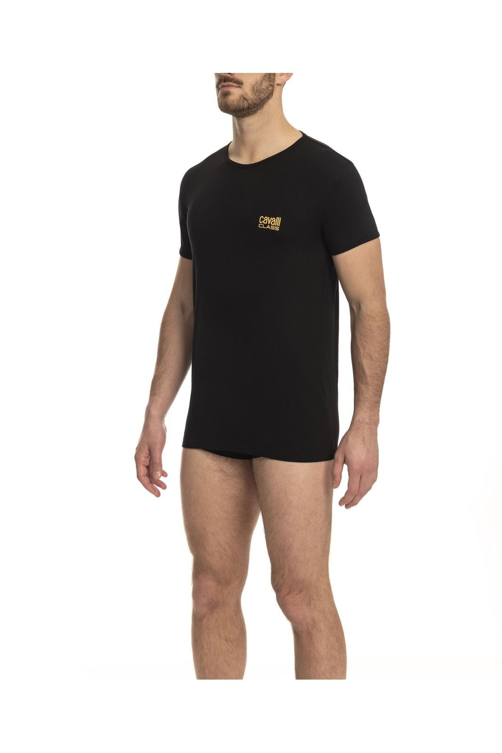Cavalli Class T-Shirt QXO03D_CLL1MTS03SI – Schwarz 1