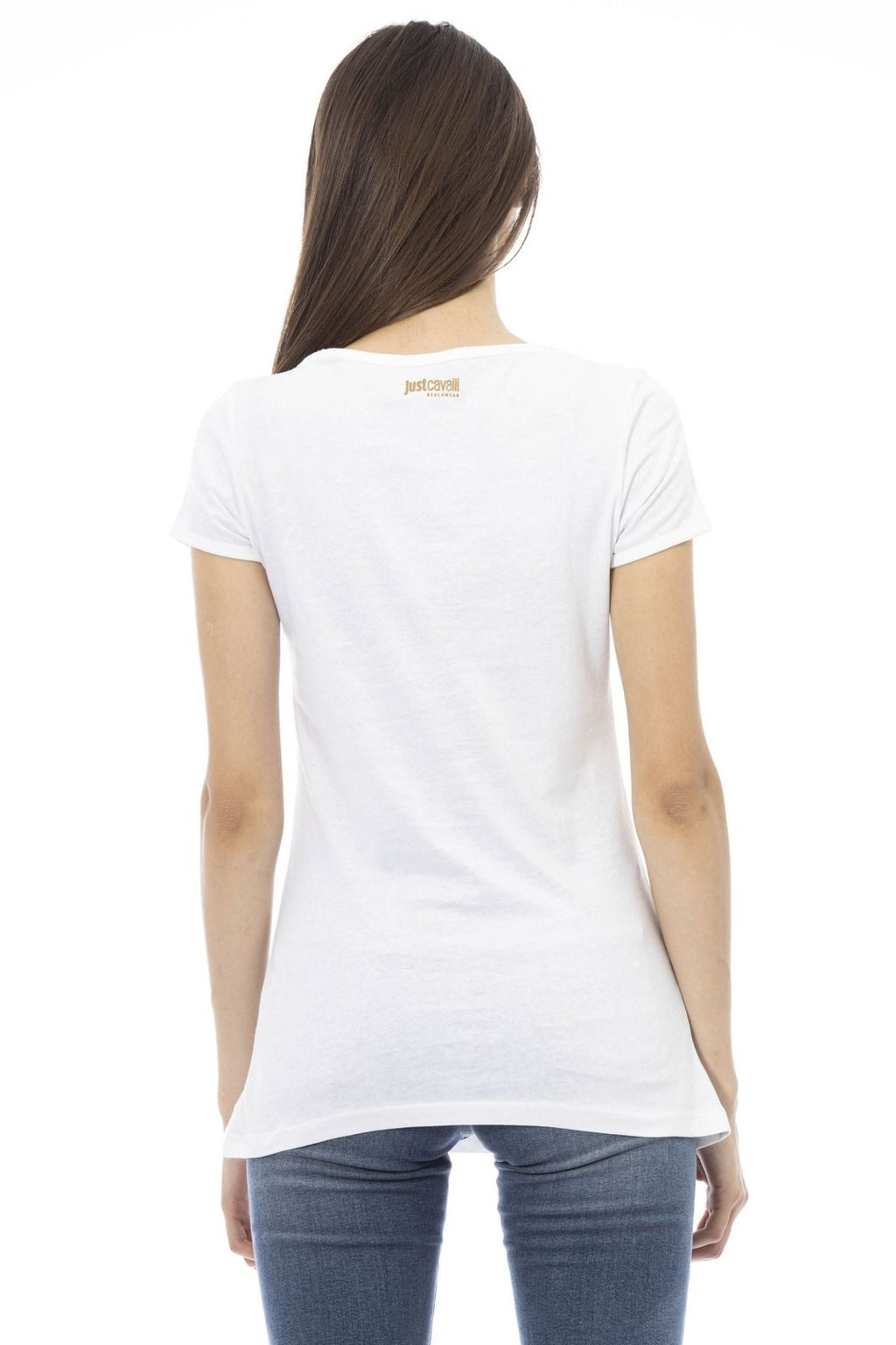 Just Cavalli Beachwear T-Shirt L44 151 GRBC – Weiß 3