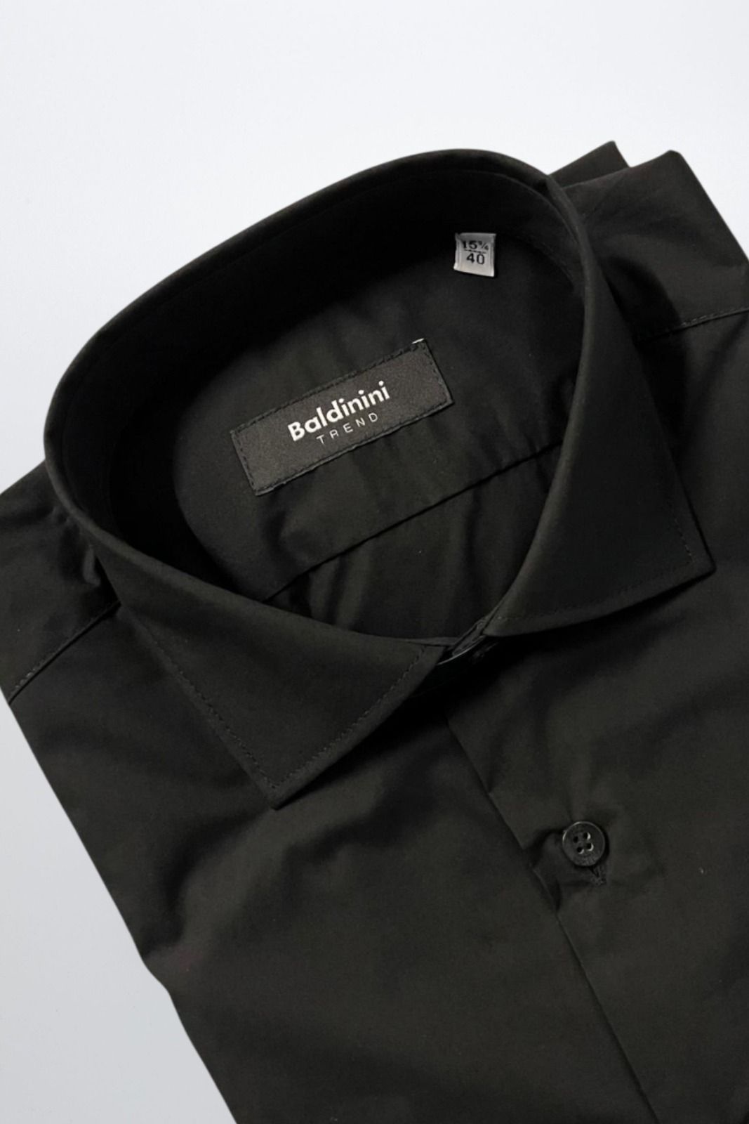 Baldinini Trend Camicia SLIM FR – Schwarz 6