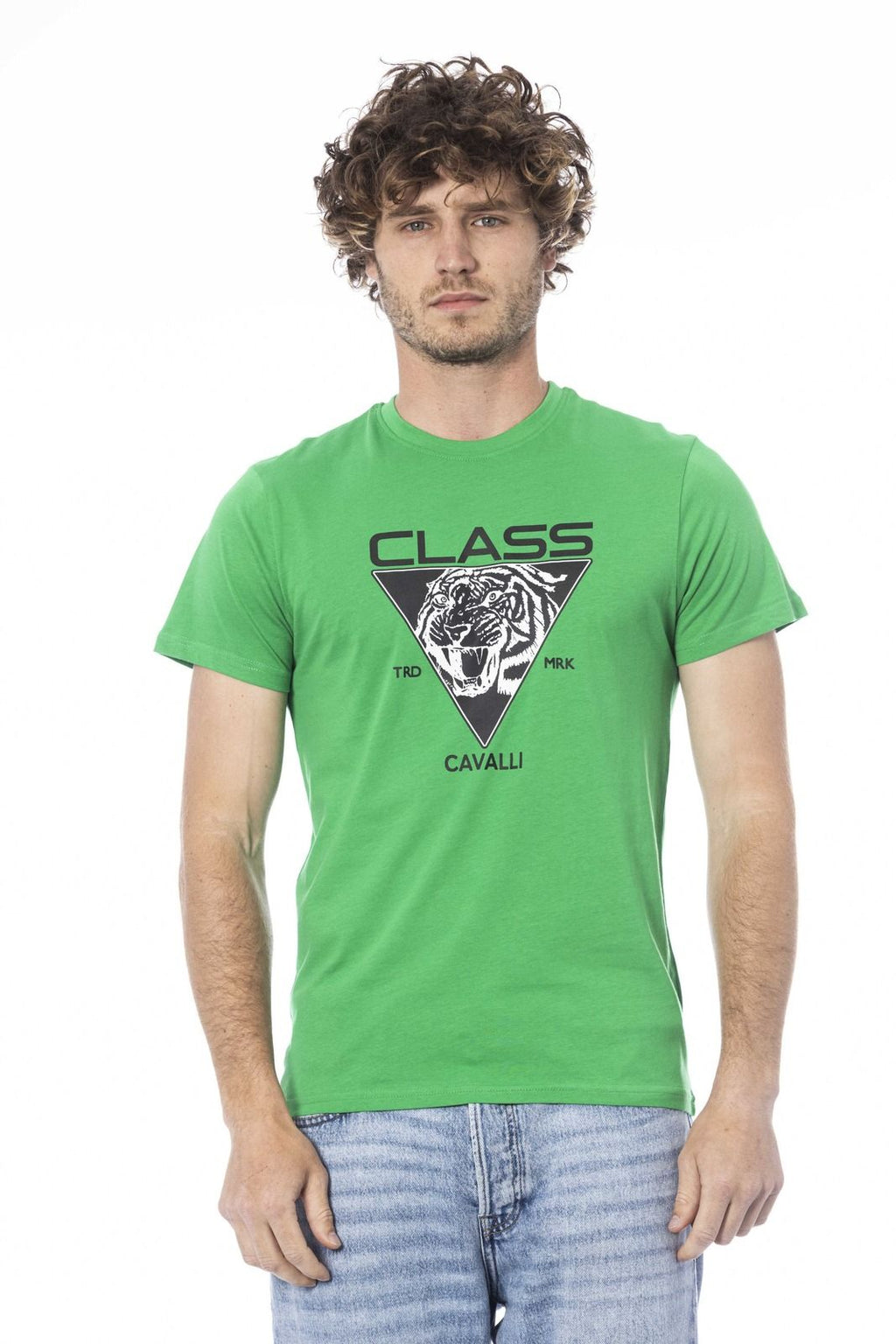 Cavalli Class T-Shirt CLL2MTS01 SXH01E – Grün 1
