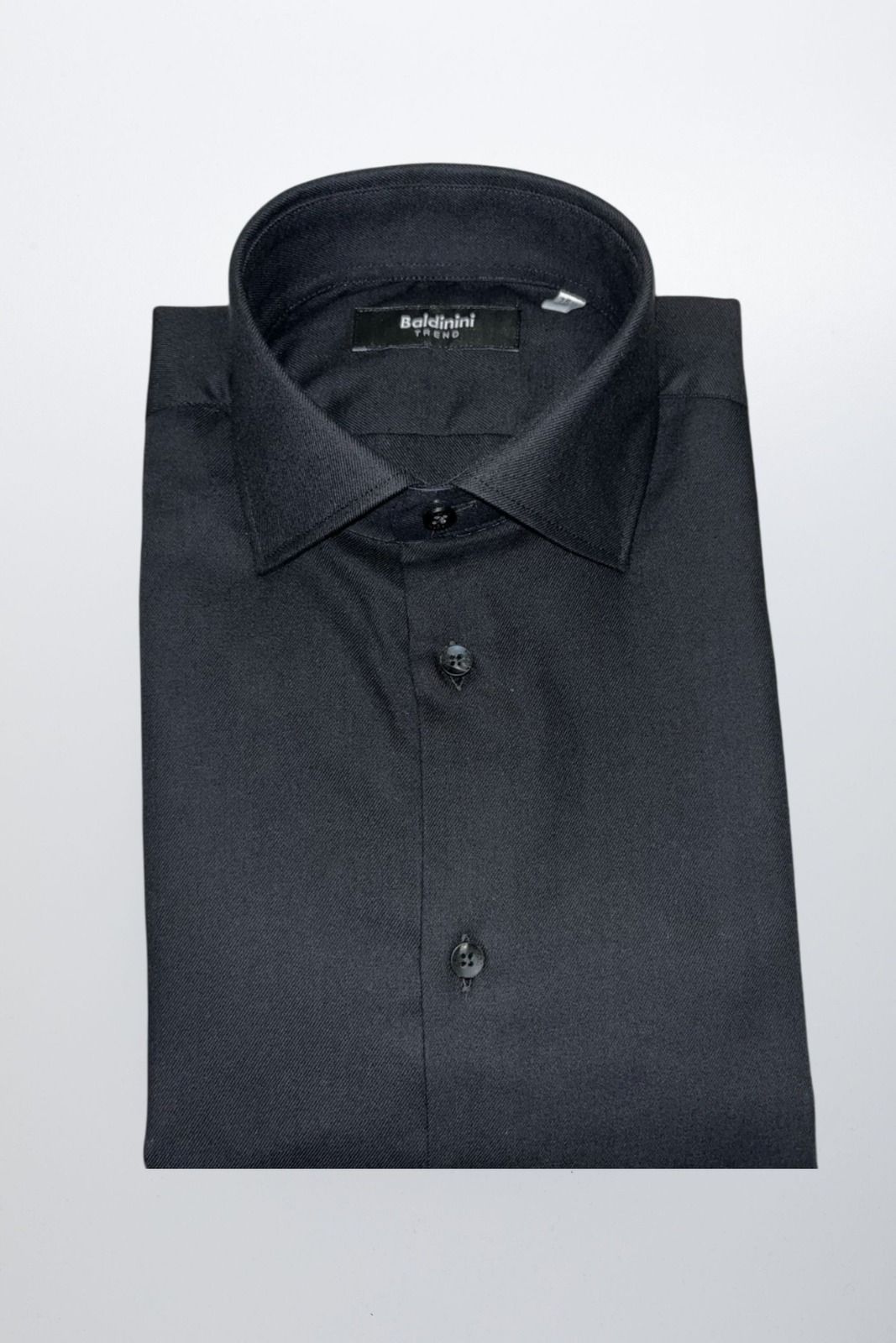 Baldinini Trend Camicia SLIM FR 25 – Schwarz 1