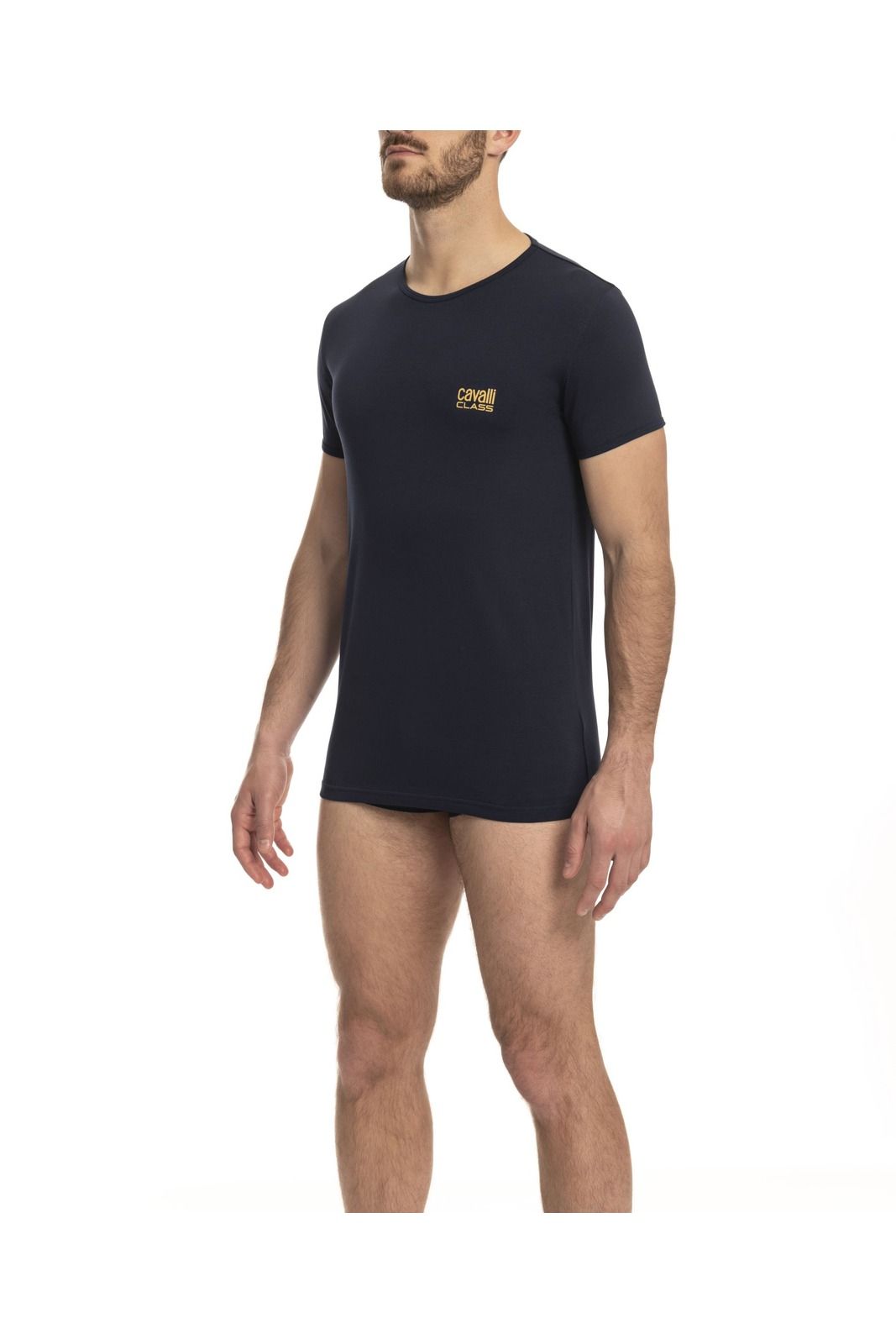 Cavalli Class T-Shirt QXO03D_CLL1MTS03SI – Blau 1