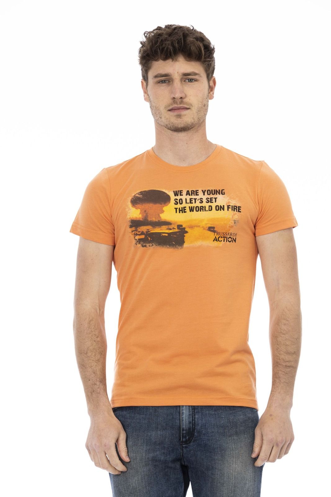 Trussardi Action T-Shirt 2AT02C – Orange 1