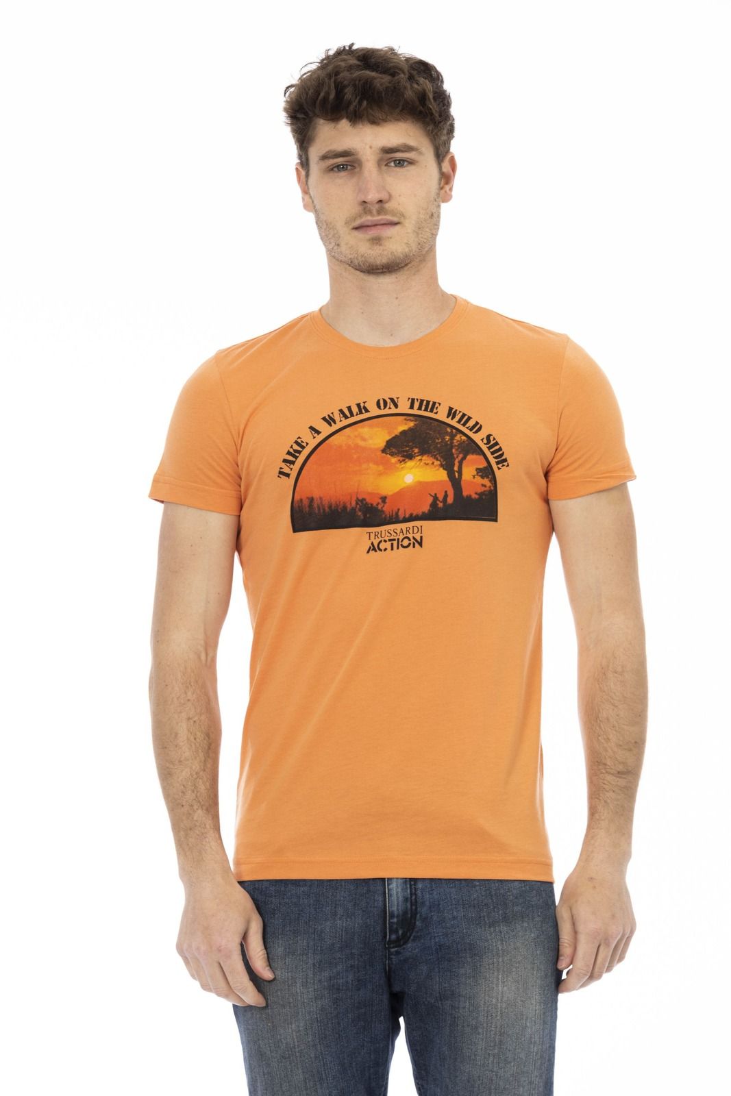 Trussardi Action T-Shirt 2AT03B – Orange 1