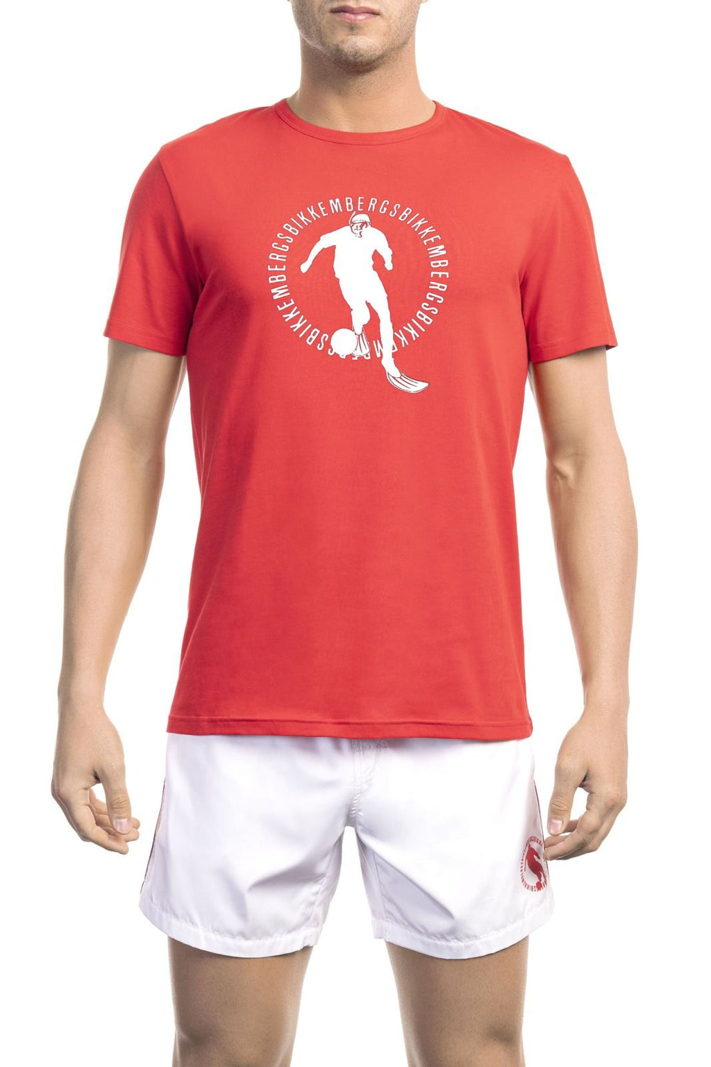 Bikkembergs Beachwear T-Shirt BKK1MTS02 – Rot 1