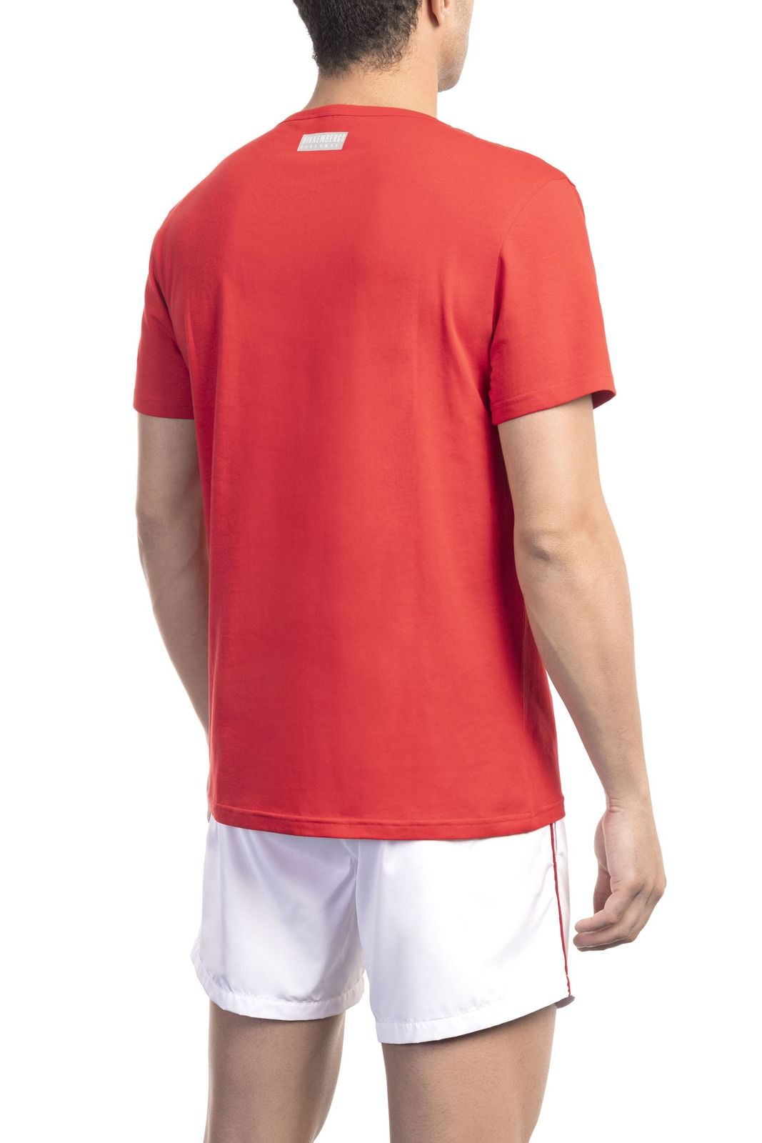 Bikkembergs Beachwear T-Shirt BKK1MTS02 – Rot 2