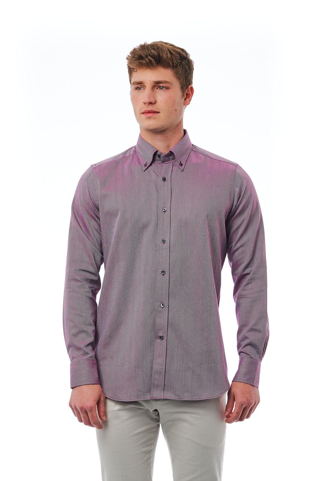 Bagutta Camicia 340_AL 57168 – Rot 1