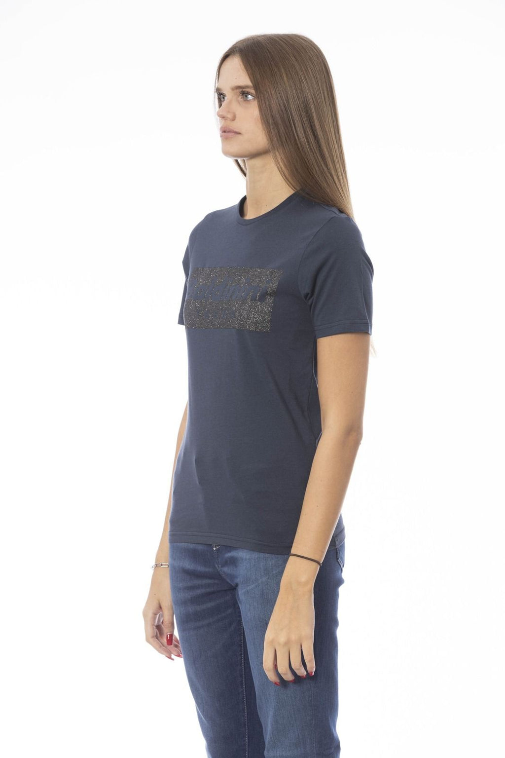 Baldinini Trend T-Shirt TSD07_MANTOVA – Blau 3