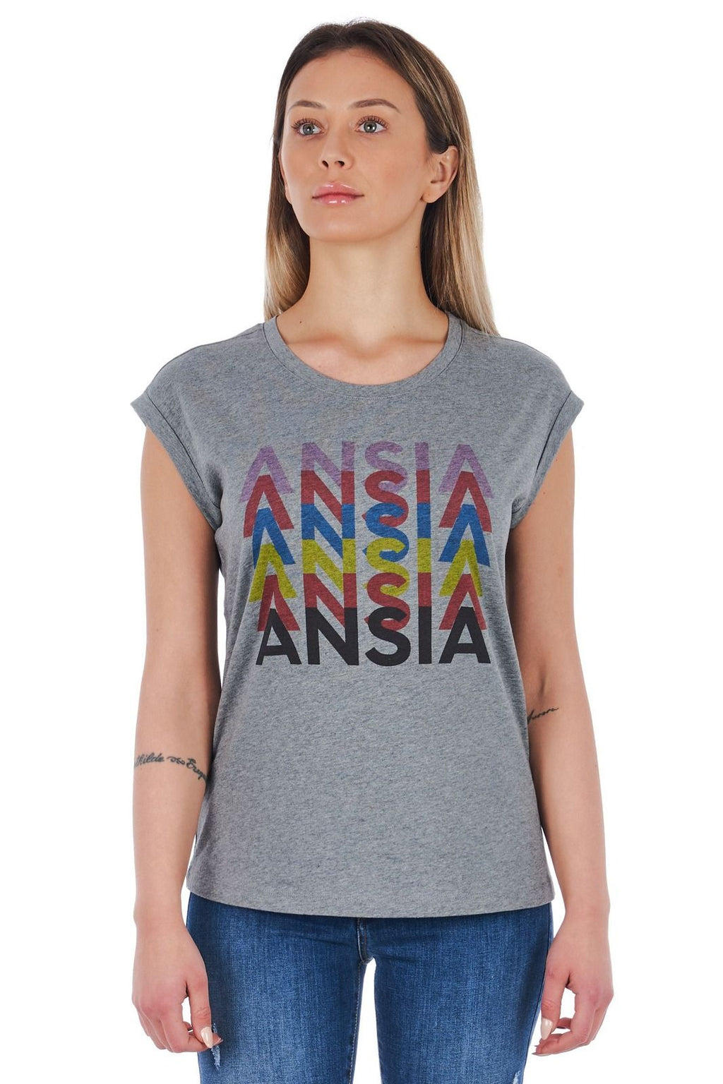 Frankie Morello T-Shirt FWCS9194TS – Grau 1