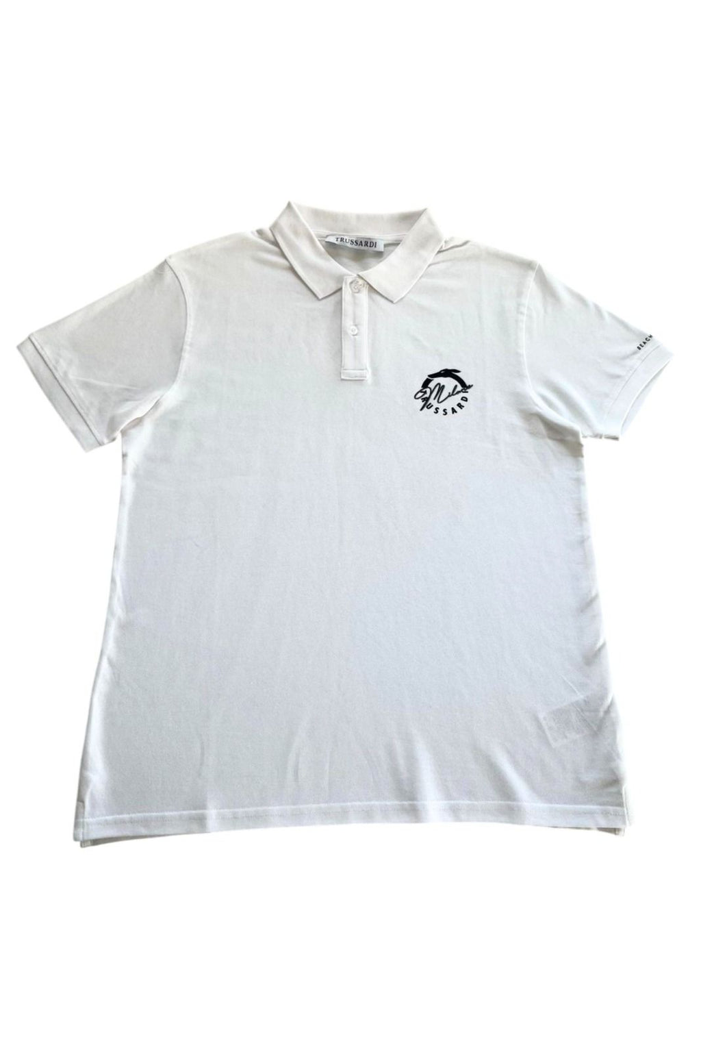 Trussardi Beachwear Poloshirt TRU25MPL01 – Weiß 1