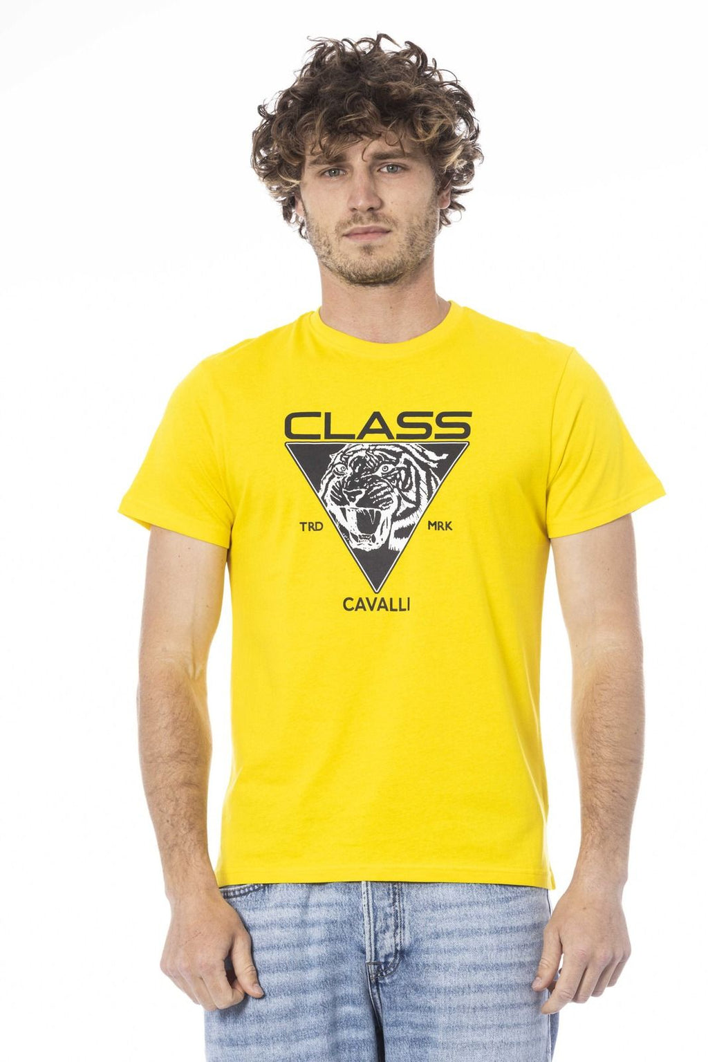 Cavalli Class T-Shirt CLL2MTS01 SXH01E – Gelb 1