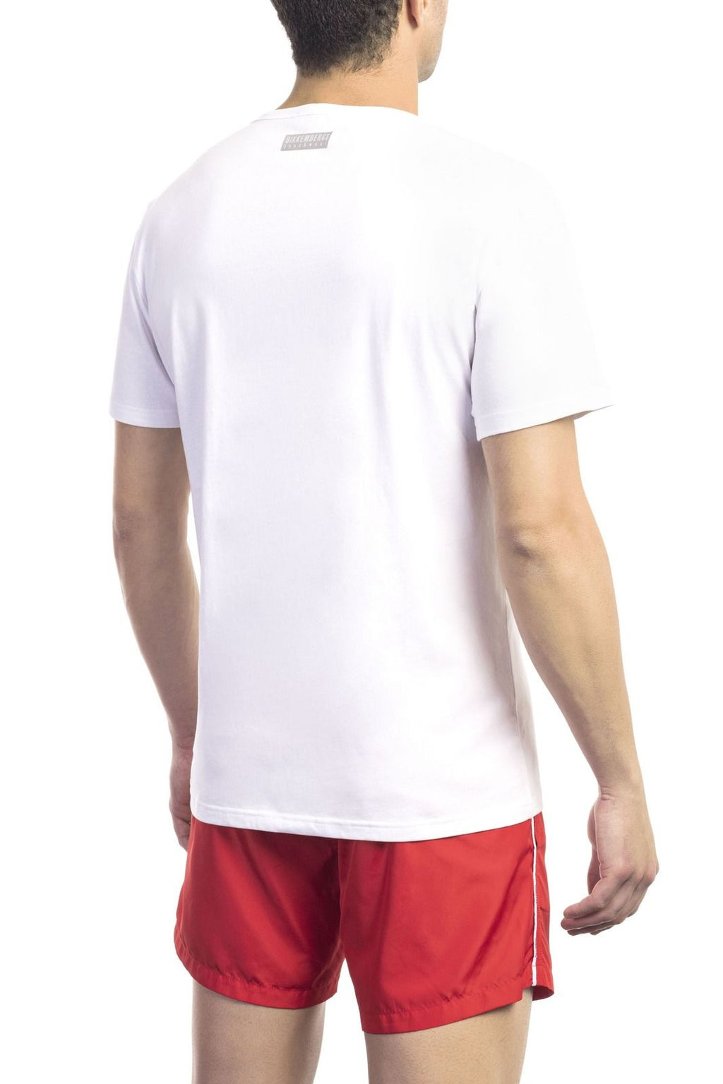 Bikkembergs Beachwear T-Shirt BKK1MTS02 – Weiß 2