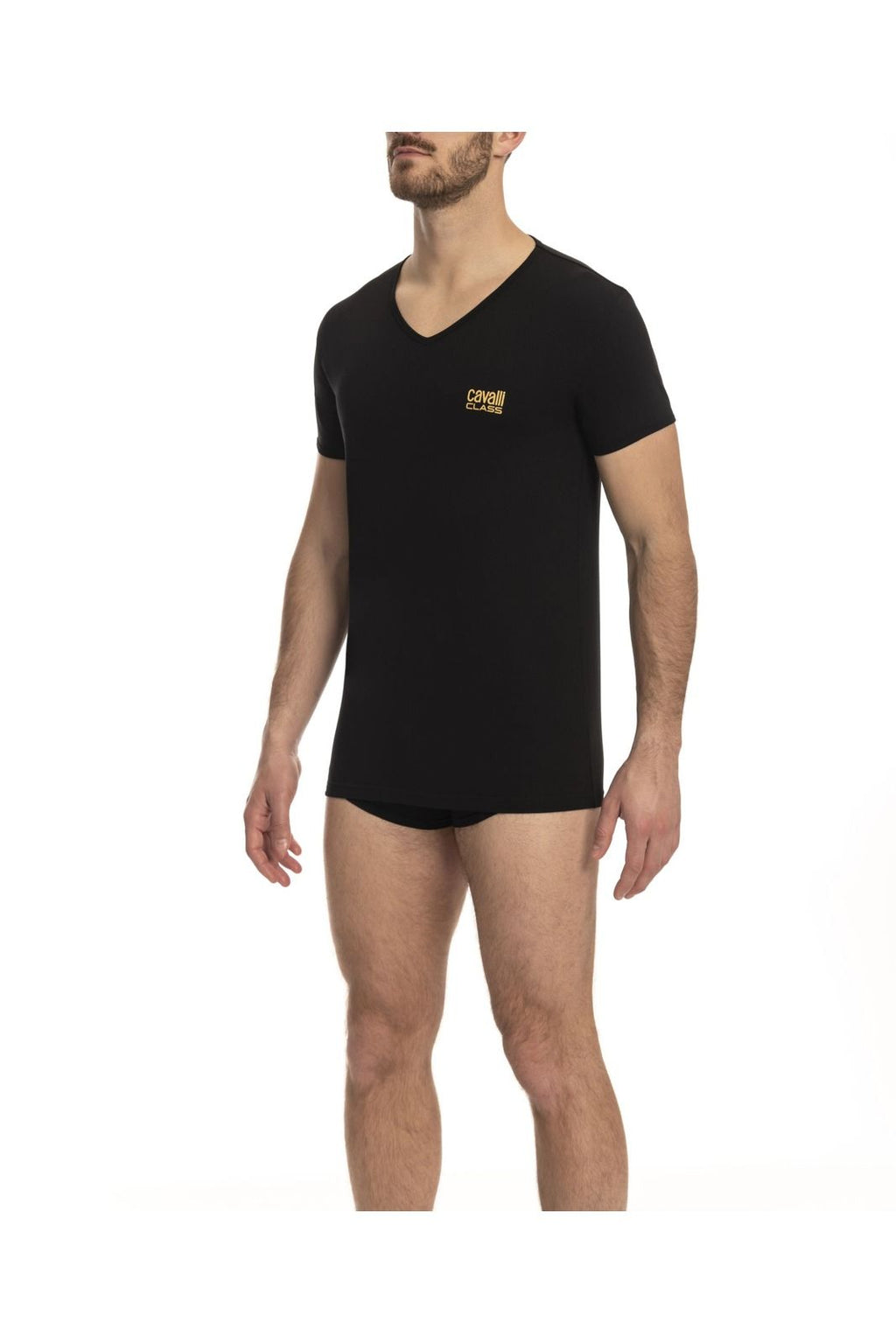 Cavalli Class T-Shirt QXO03E_CLL1MTS04SI – Schwarz 1