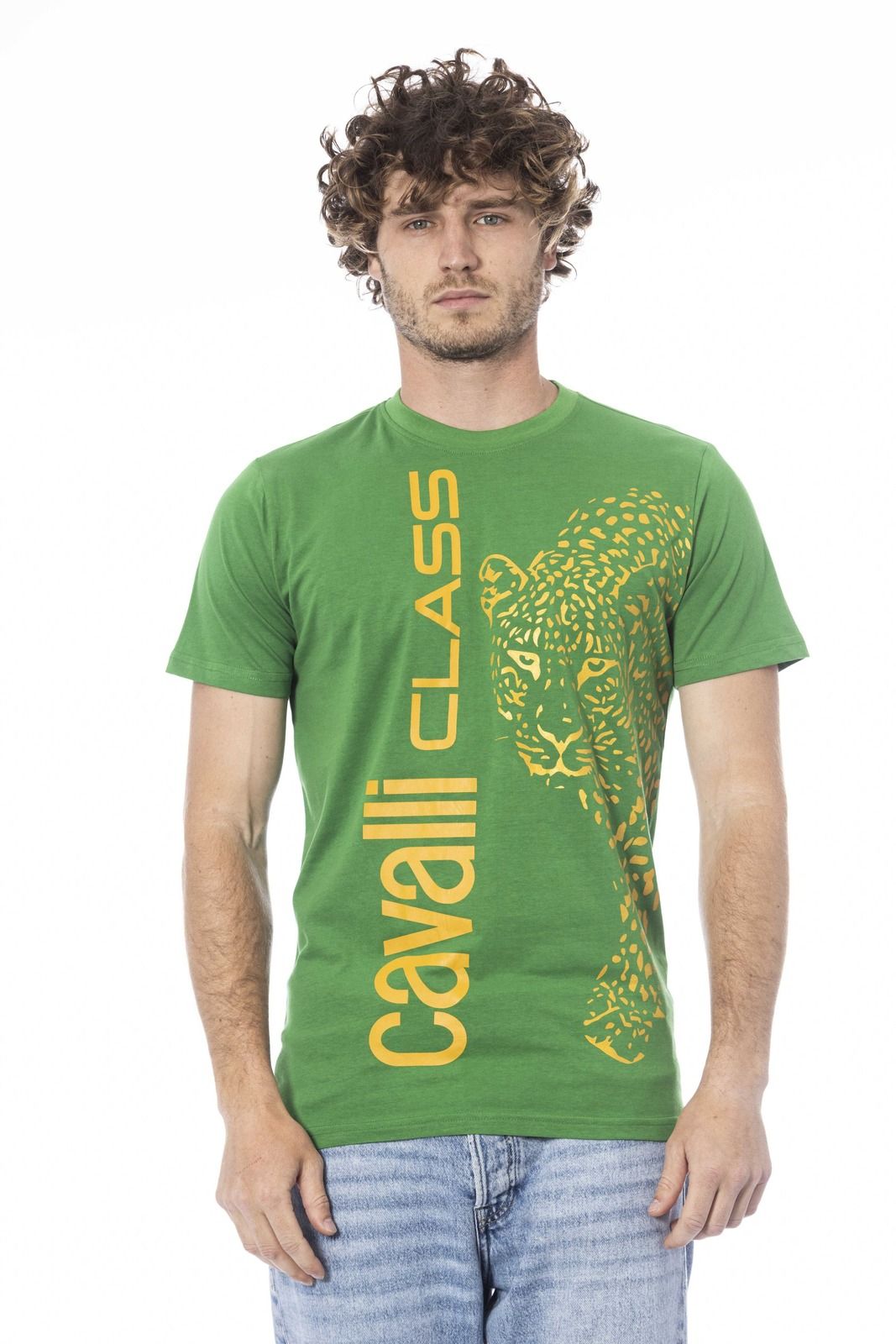 Cavalli Class T-Shirt QXT62R JD060 – Grün 1