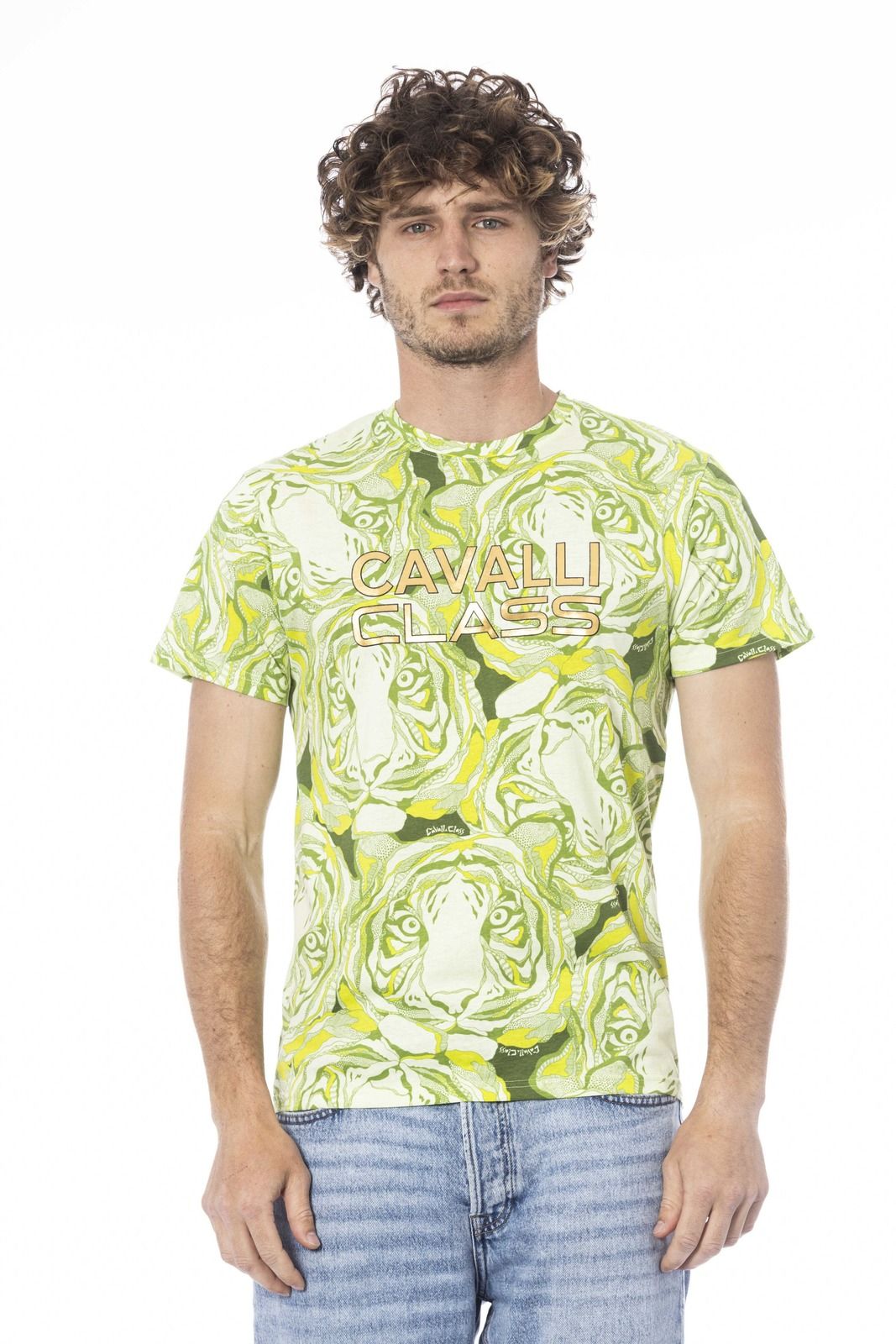 Cavalli Class T-Shirt CLL2MTS05 SXH01D – Grün 1