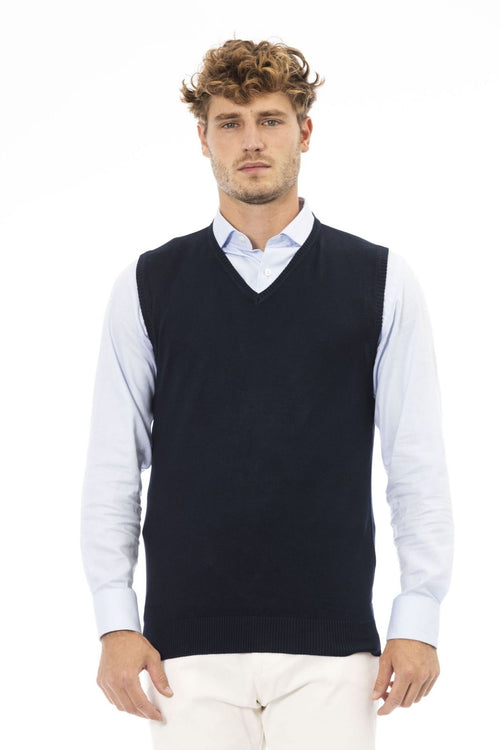 Alpha Studio Gilet AU2202D – Blau 1