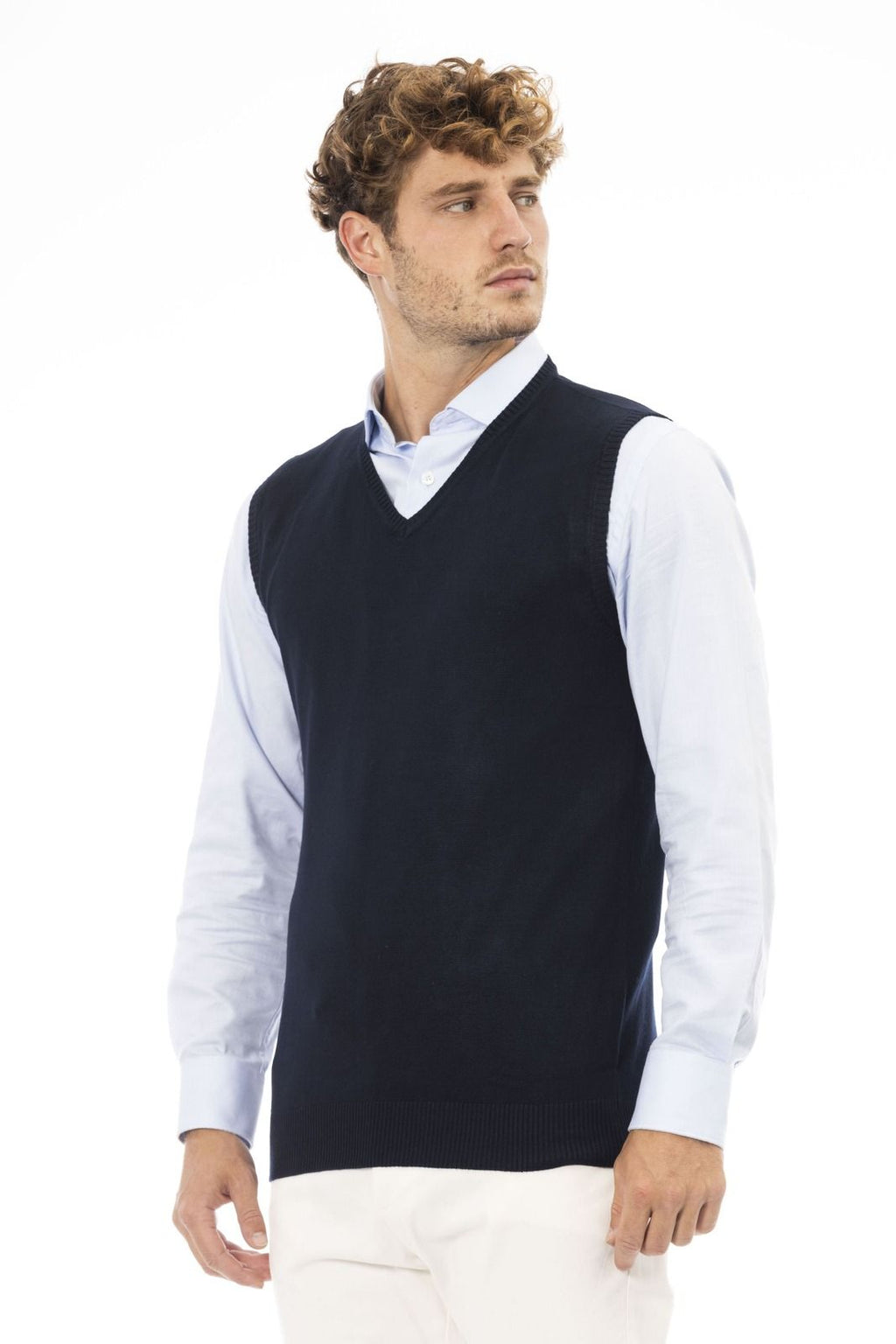 Alpha Studio Gilet AU2202D – Blau 2