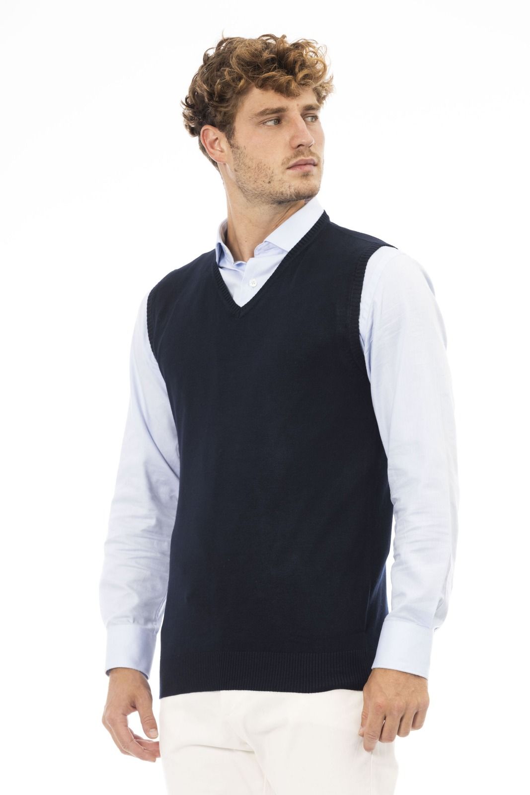 Alpha Studio Gilet AU2202D – Blau 2