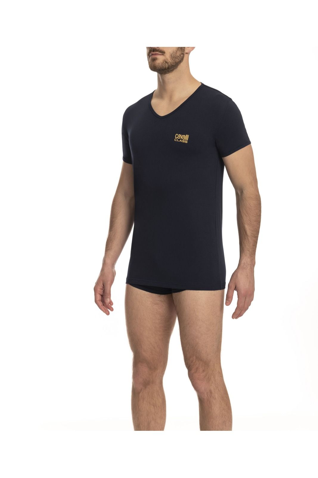 Cavalli Class T-Shirt QXO03E_CLL1MTS04SI – Blau 1