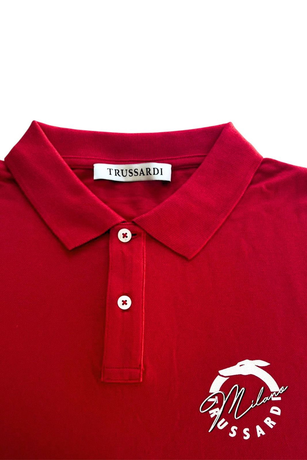 Trussardi Beachwear Poloshirt TRU25MPL01 – Rot 3