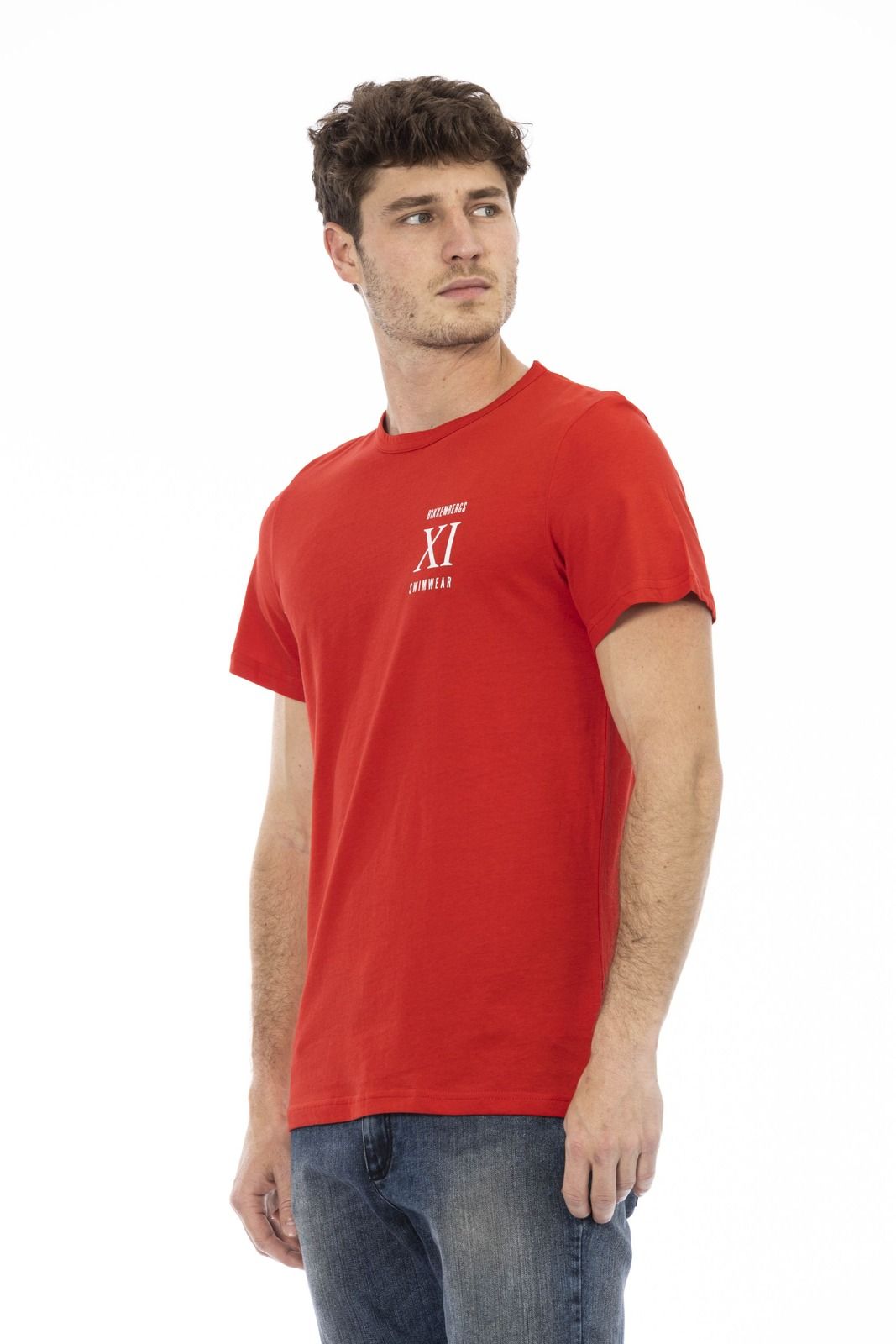 Bikkembergs Beachwear T-Shirt BKK1MTS05 – Rot 2