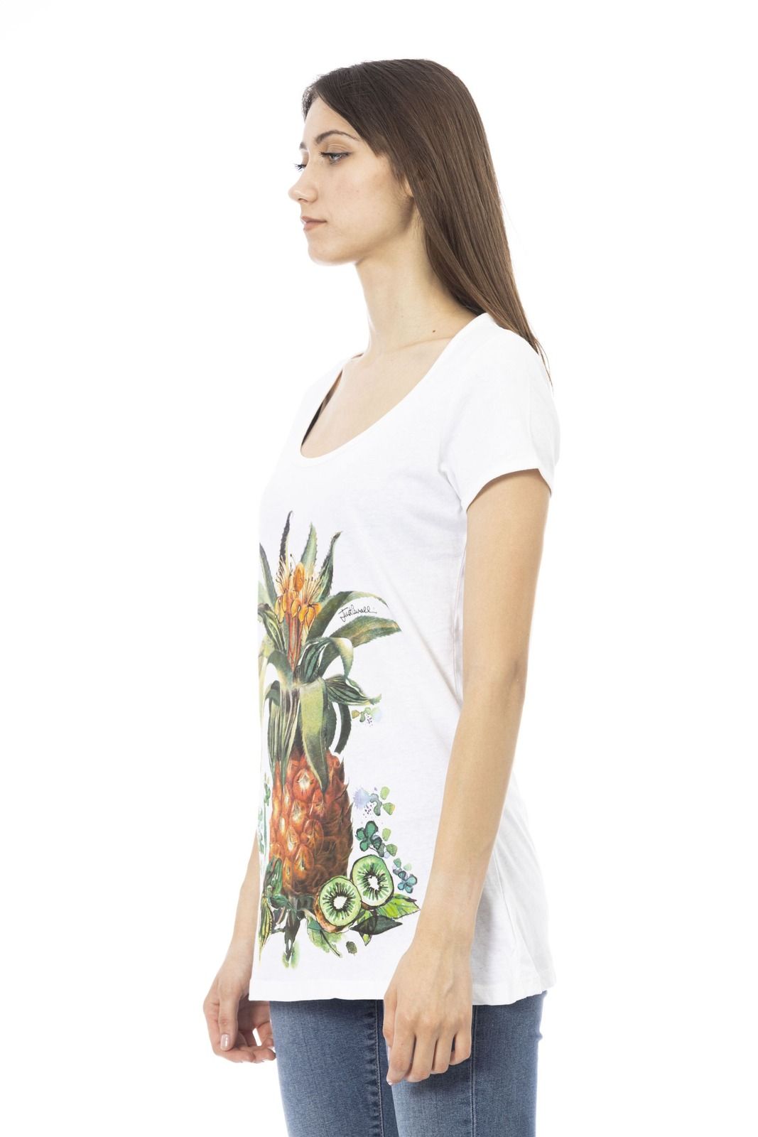 Just Cavalli Beachwear T-Shirt L44 151 GRBC – Weiß 2