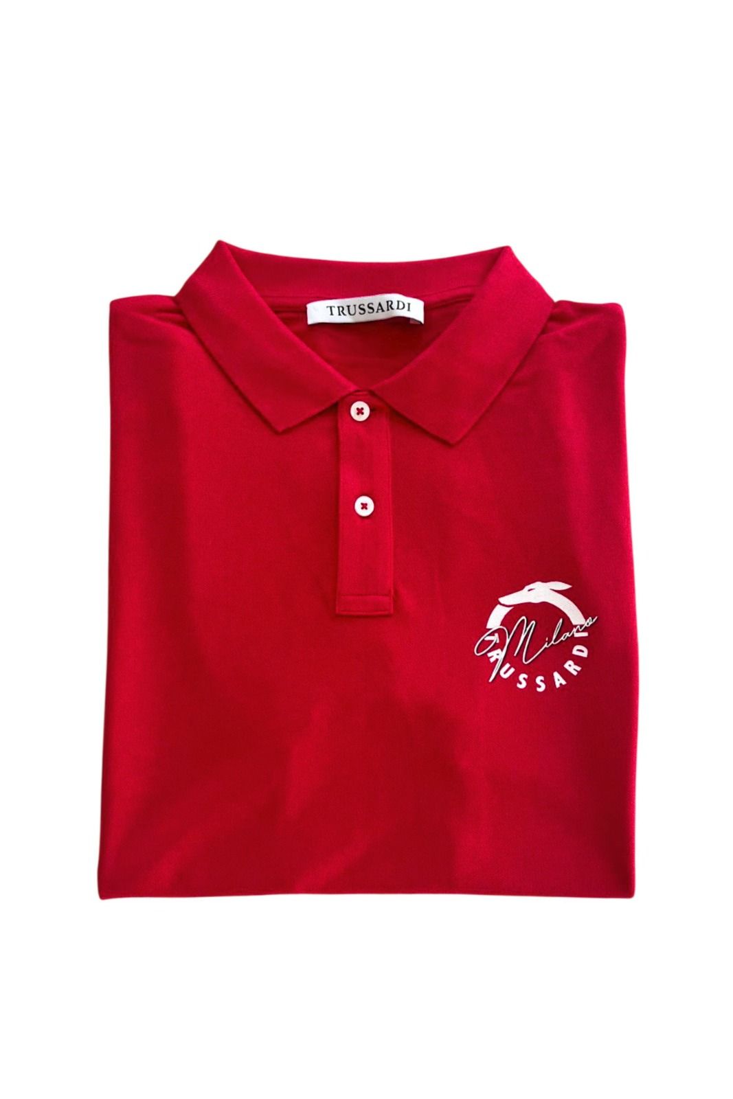Trussardi Beachwear Poloshirt TRU25MPL01 – Rot 4
