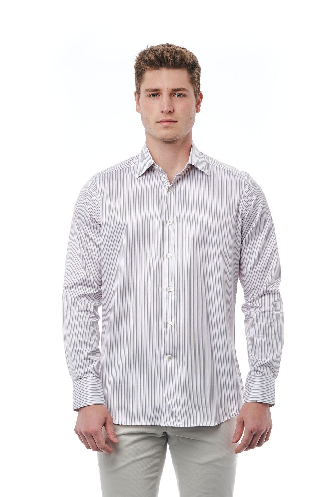 Bagutta Camicia 050_AL 57214 – Weiß 1