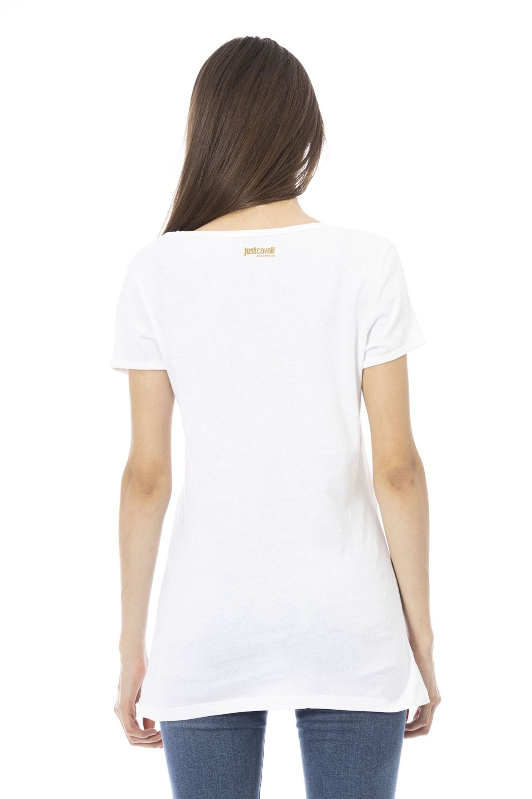 Just Cavalli Beachwear T-Shirt L44 151 GRBC – Weiß 3
