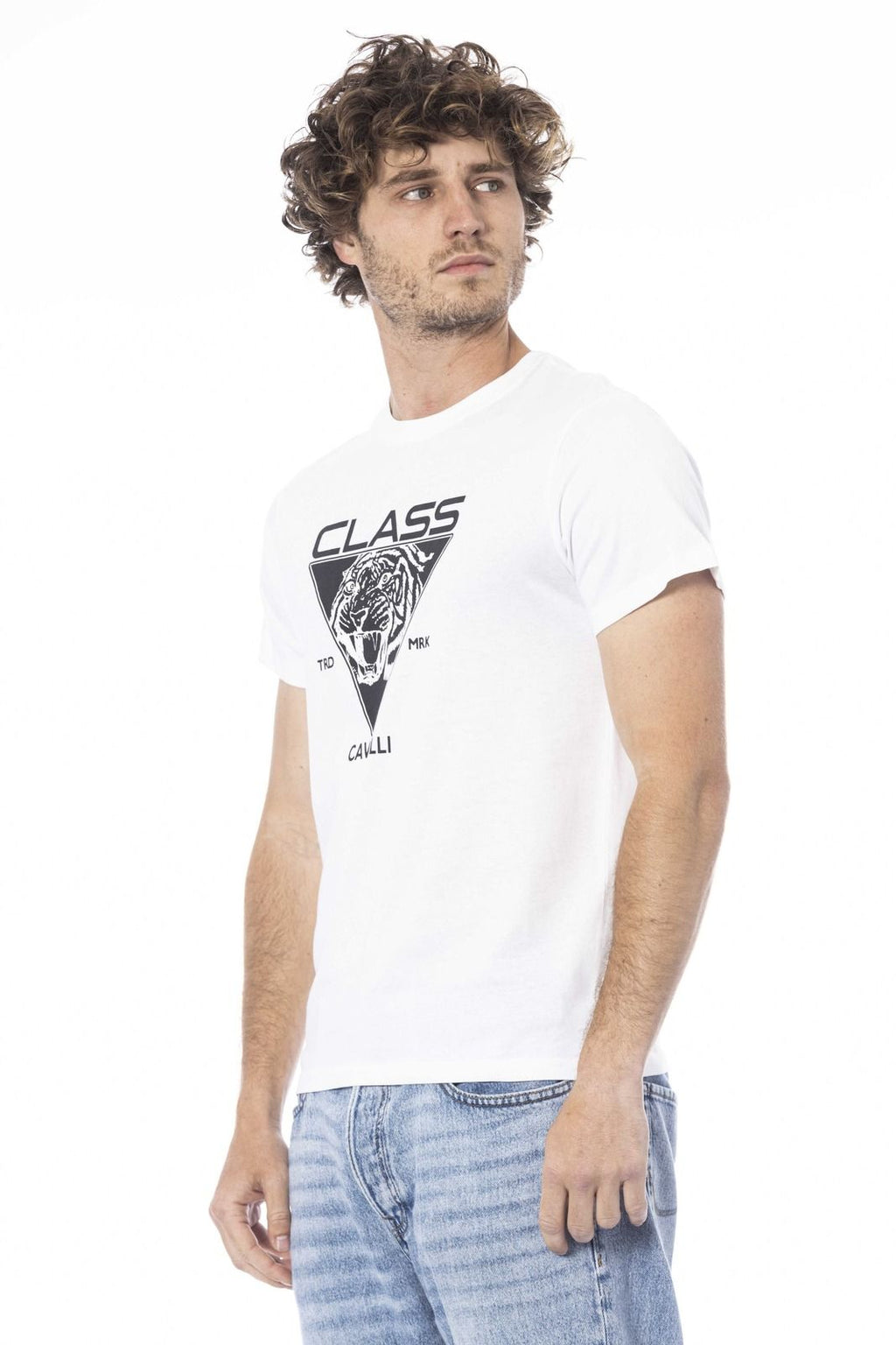Cavalli Class T-Shirt CLL2MTS01 SXH01E – Weiß 2