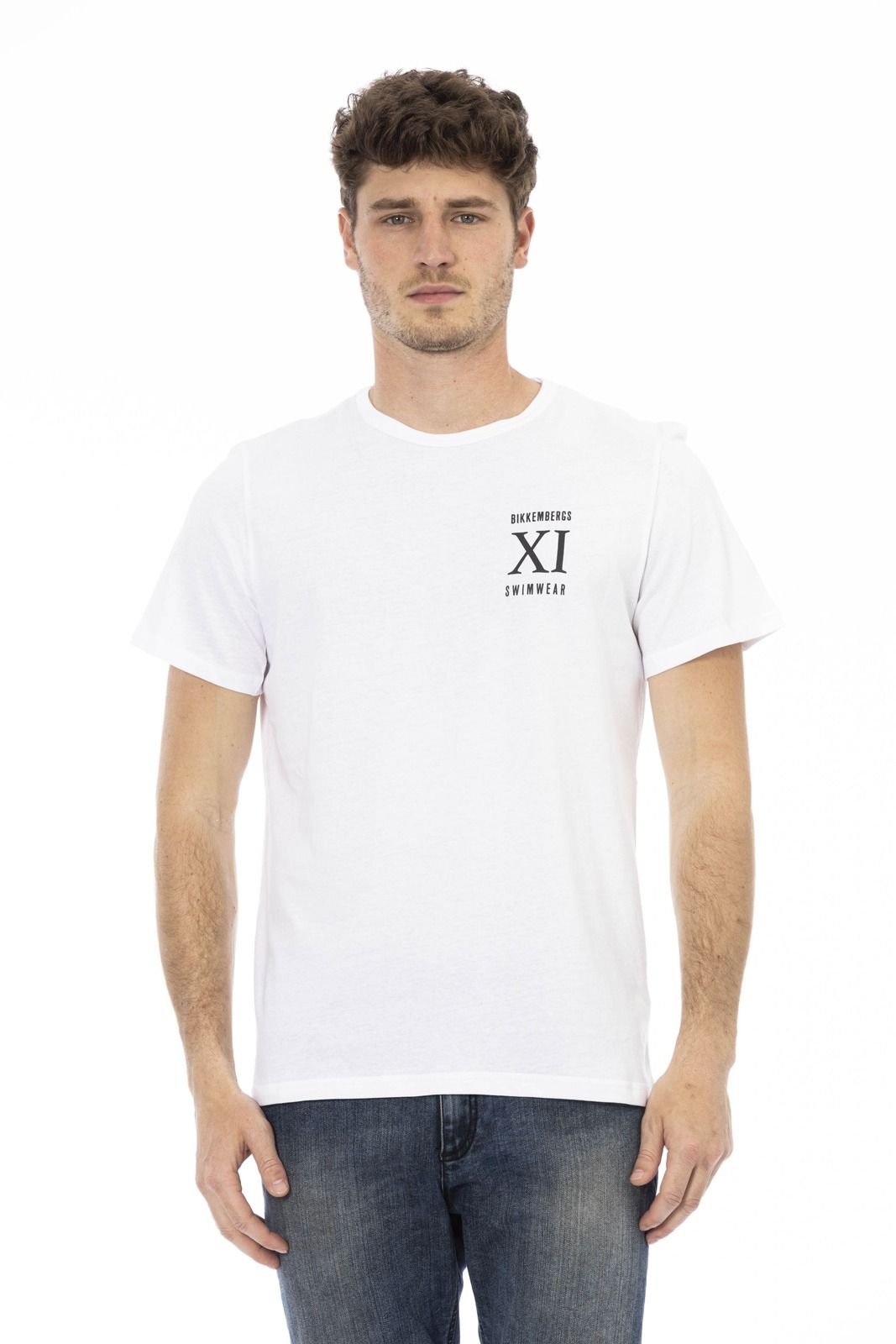Bikkembergs Beachwear T-Shirt BKK1MTS05 – Weiß 1