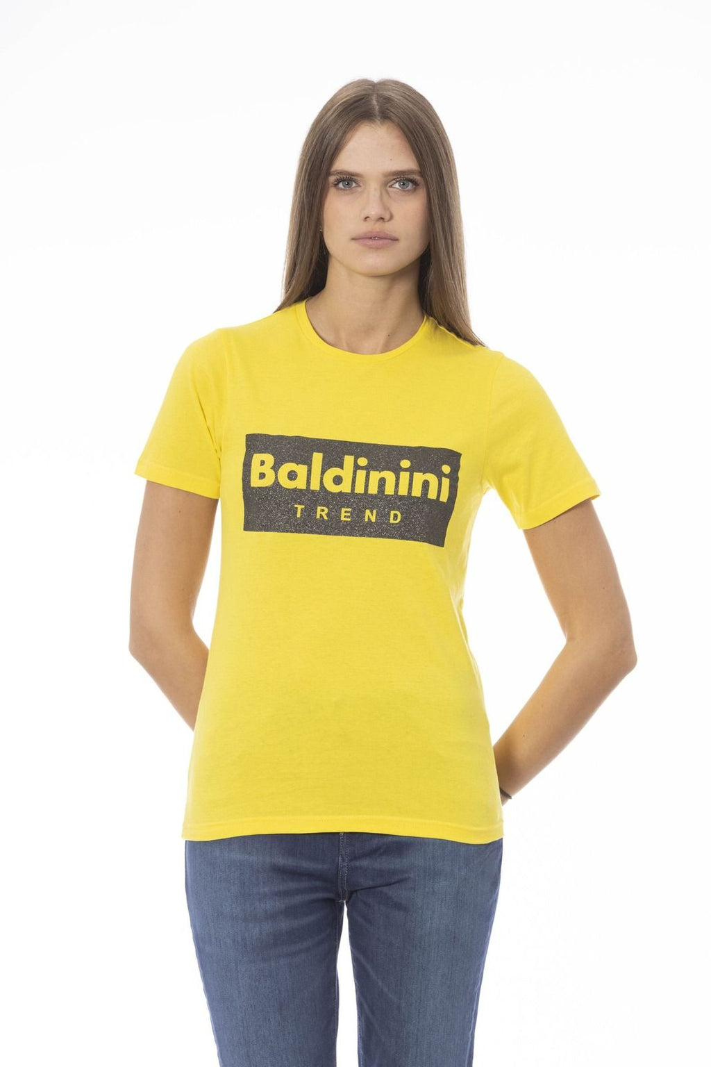 Baldinini Trend T-Shirt TSD07_MANTOVA – Gelb 2