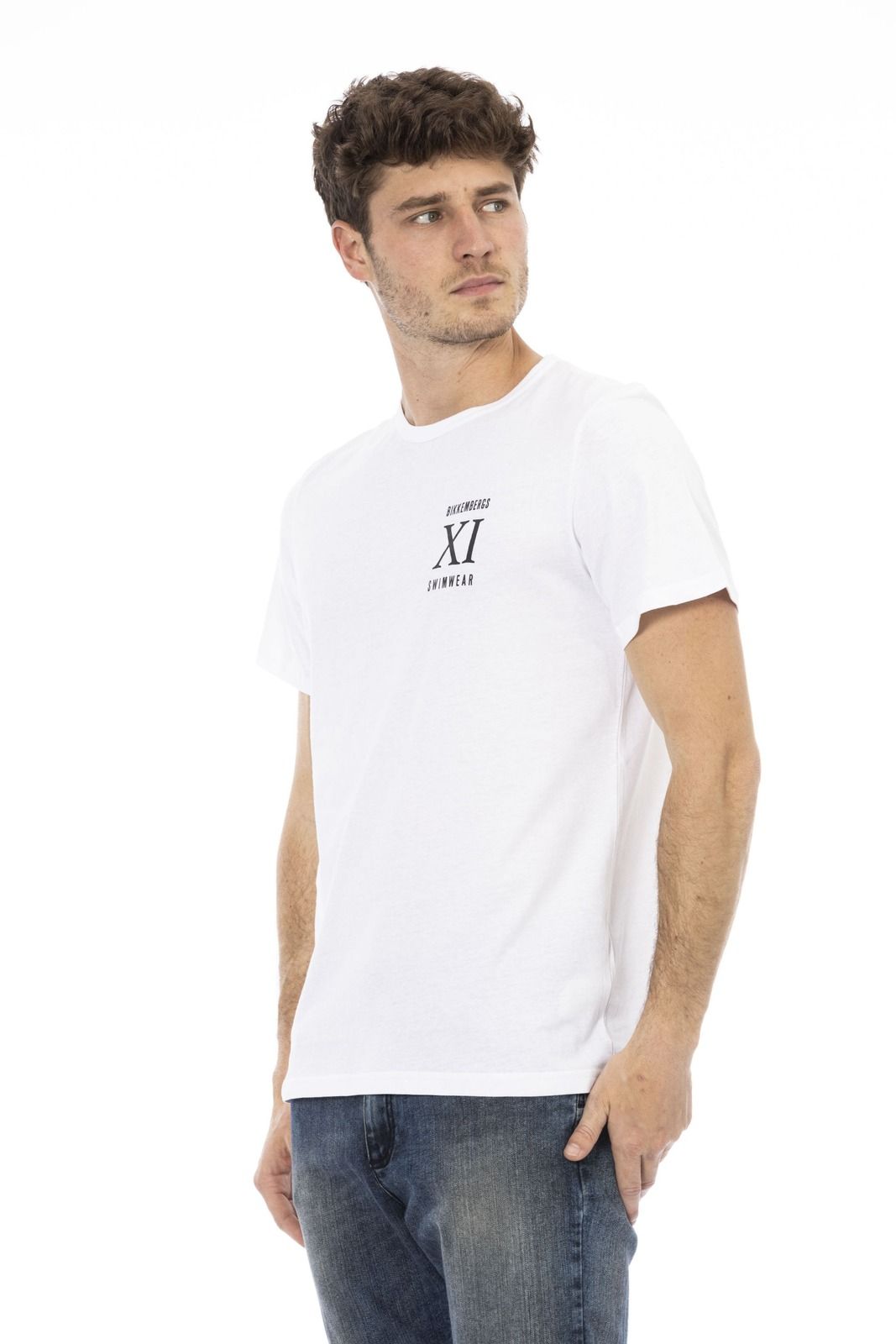 Bikkembergs Beachwear T-Shirt BKK1MTS05 – Weiß 2
