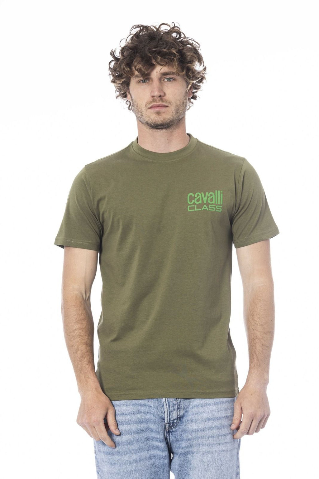 Cavalli Class T-Shirt QXT62X JD060 – Grün 1