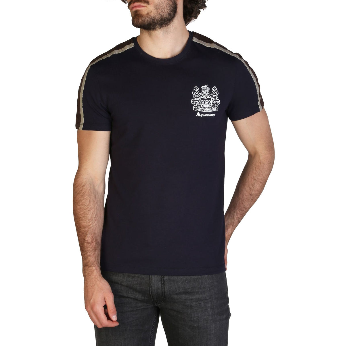 Aquascutum T-Shirt QMT017M0 – Blau 1