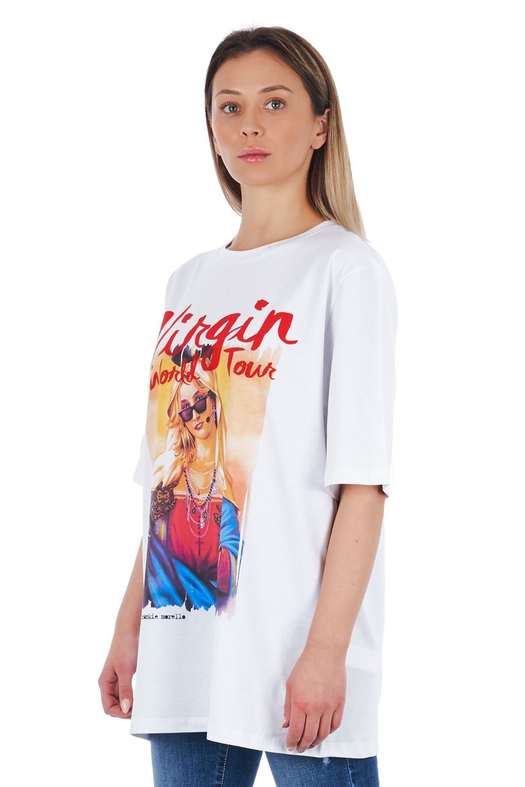 Frankie Morello T-Shirt FWCS9151TS – Weiß 2