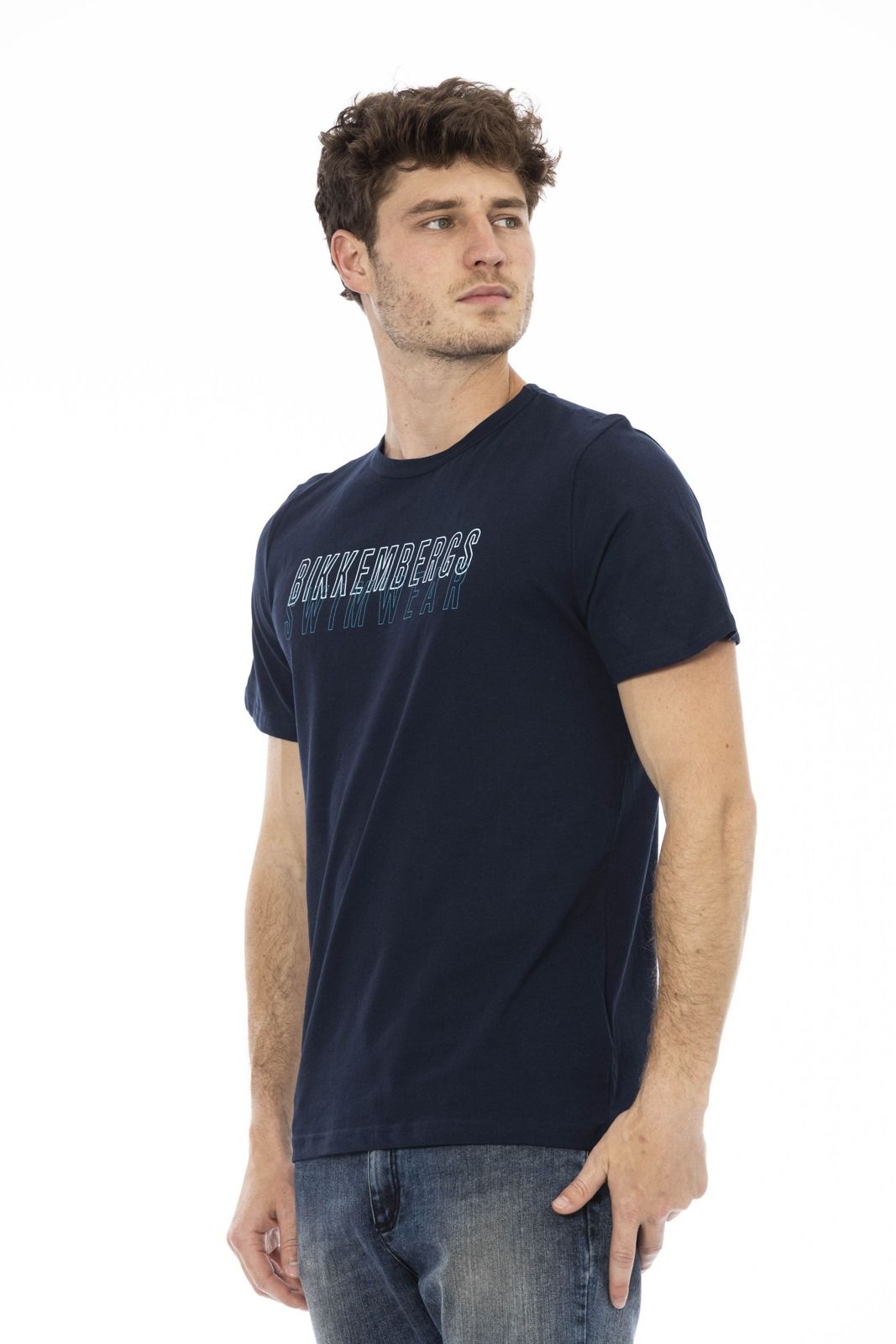 Bikkembergs Beachwear T-Shirt BKK1MTS01 – Blau 2